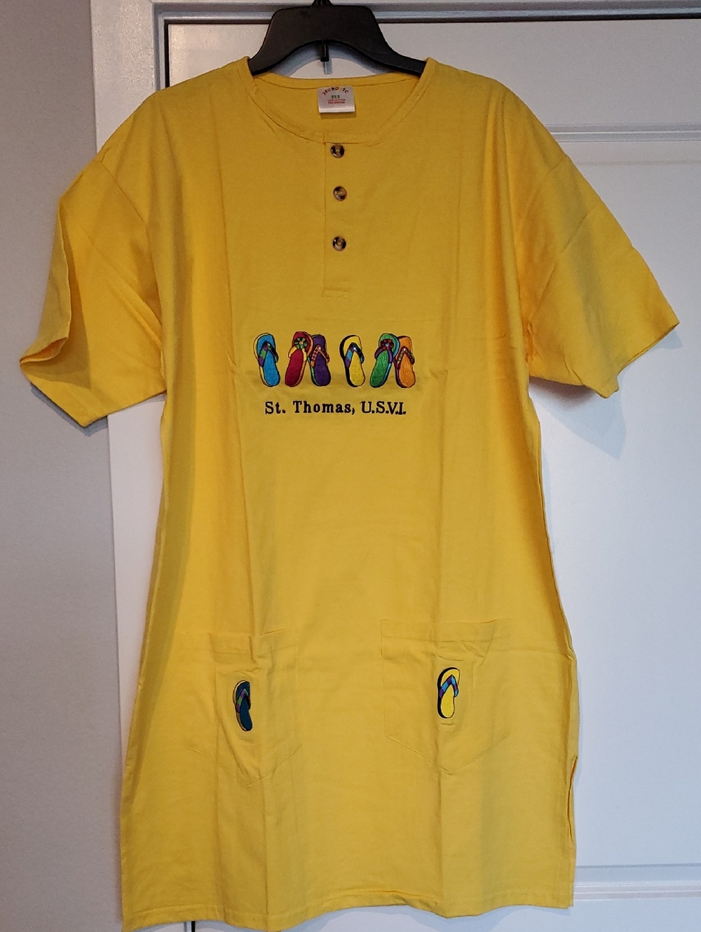 YELLOW BEACH COVERUP - NWOT